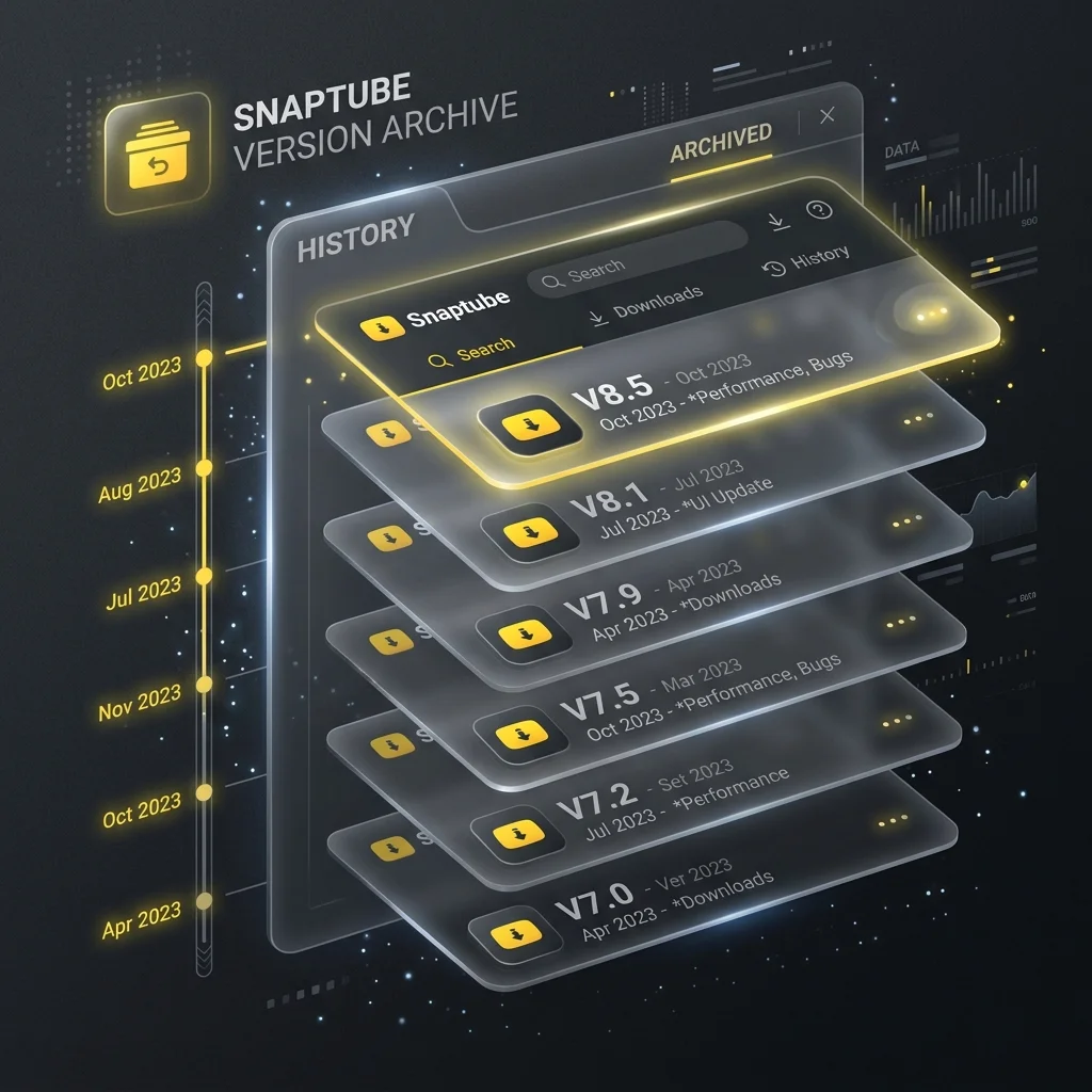 Snaptube Old Versions Archive Timeline